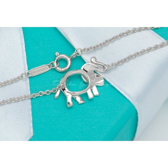 Tiffany & Co. Elephant Bracelet "Save the Elephants" Green Tsavorite in Silver - Picture 3 of 8
